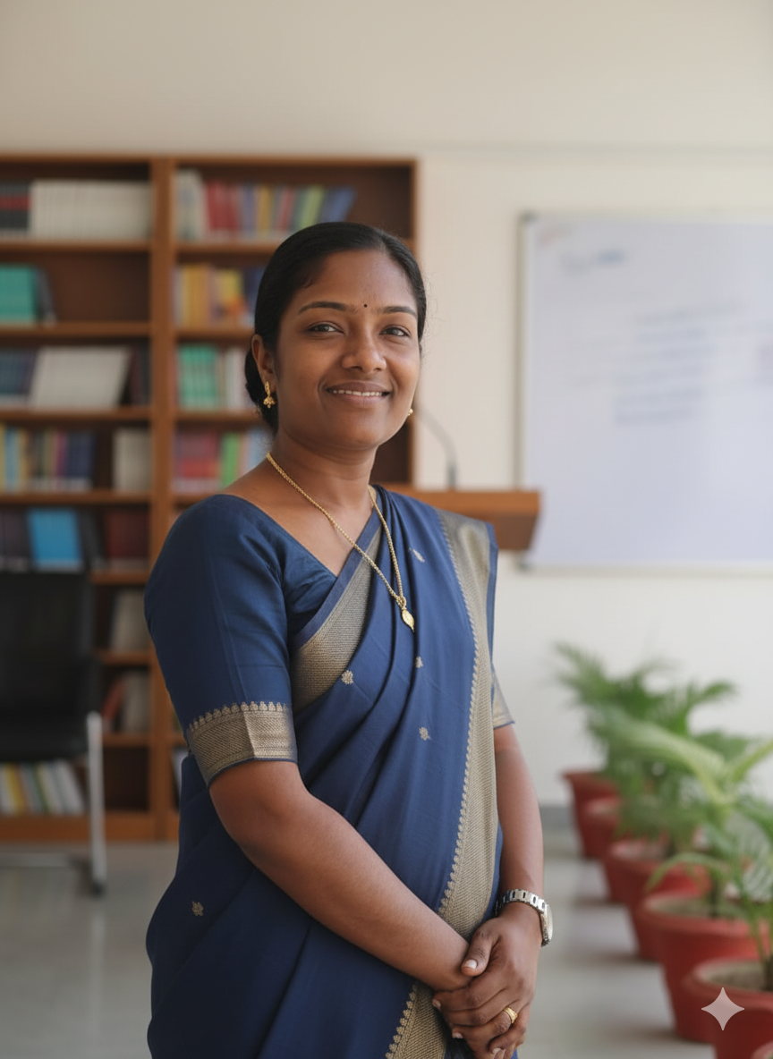 A professional photo of Sandra Sathyan